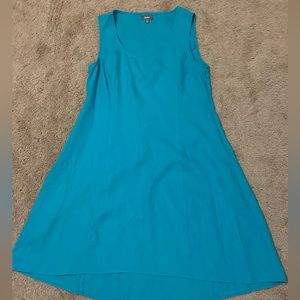 Sleeveless, linen dress